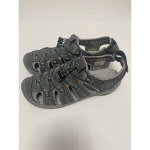 Khombu Crystal Gray Sandals Women Size 8 M Hiking Water Shoes Summer Beach